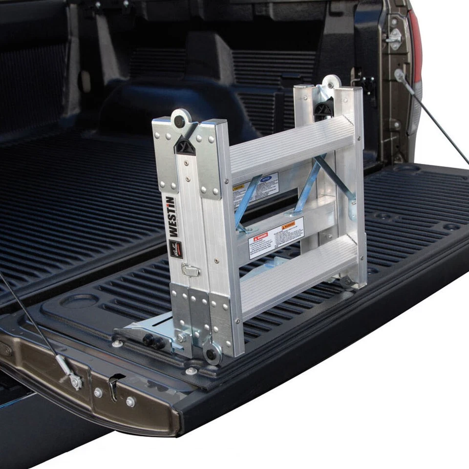 Westin 10-3000, One Truck-Pal Tailgate Ladder Natural Aluminum Performance Parts - Image 4 of 4