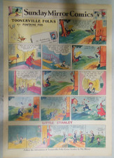Toonerville Folks Sunday by Fontaine Fox from 10/2/1932 Tabloid Size Color Page
