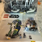 Used LEGO Star Wars Jango Fetts Starship 75433 with Figs and Manual - No Box