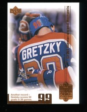 Wayne Gretzky/Scores 50 goals in 39 games 1999 Living Legend #82 EX or Better