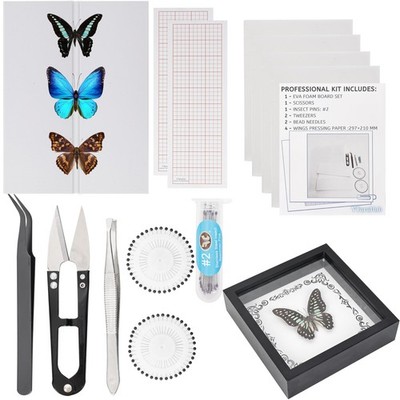 Insect Specimen Tools Kit - EVA Foam Pinning Board, Coordinate , Wings Pressi...