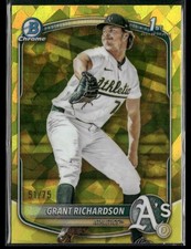 2025 Bowman Draft #BDC-171 Grant Richardson Chrome Yellow Sapphire /75