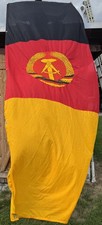 DDR Fahne Staatsflagge riesig 340x130 cm Original DDR Flagge Wappen selten XXL