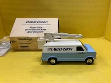 ERTL Collectibles Cablevision Ford Van Bank with Boom Arm and Bucket