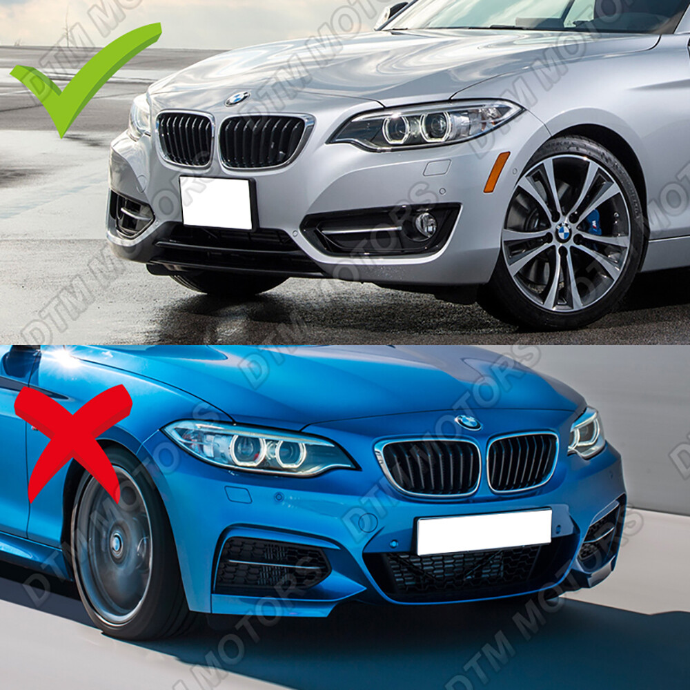 For 14-21 BMW 220i 228i 230i F22 F23 Base Carbon Look Front Bumper