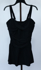 Womens Ladies Black 1 Piece Swimsuit Swimwear Size XL NWOT