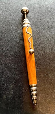 REDUCEJean Pierre Lepine vintage ''ZigZag'' style pen with beautiful wooden barrel