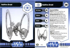 Star Wars Miniatures Clone Wars Battles HAILFIRE DROID #7 card