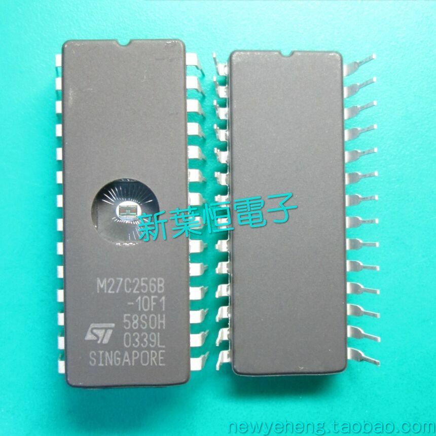 10x EPROM M27C256B-10F1 STM 32Kx8 100ns CMOS – Nuove, DIC28