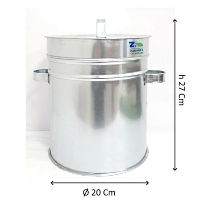 Relaxdays Secchio Raccogli Cenere Con Coperchio, Cestello 12,5 L