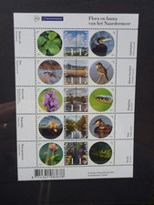 Netherlands 2015 Flora and Fauna of the Naardermeer Mini Sheet of 10 Mint Stamps