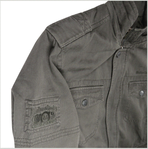 Marlboro Classics Mens Military Jacket M Cargo Heather Coat Country Outdoors - Picture 4 of 12