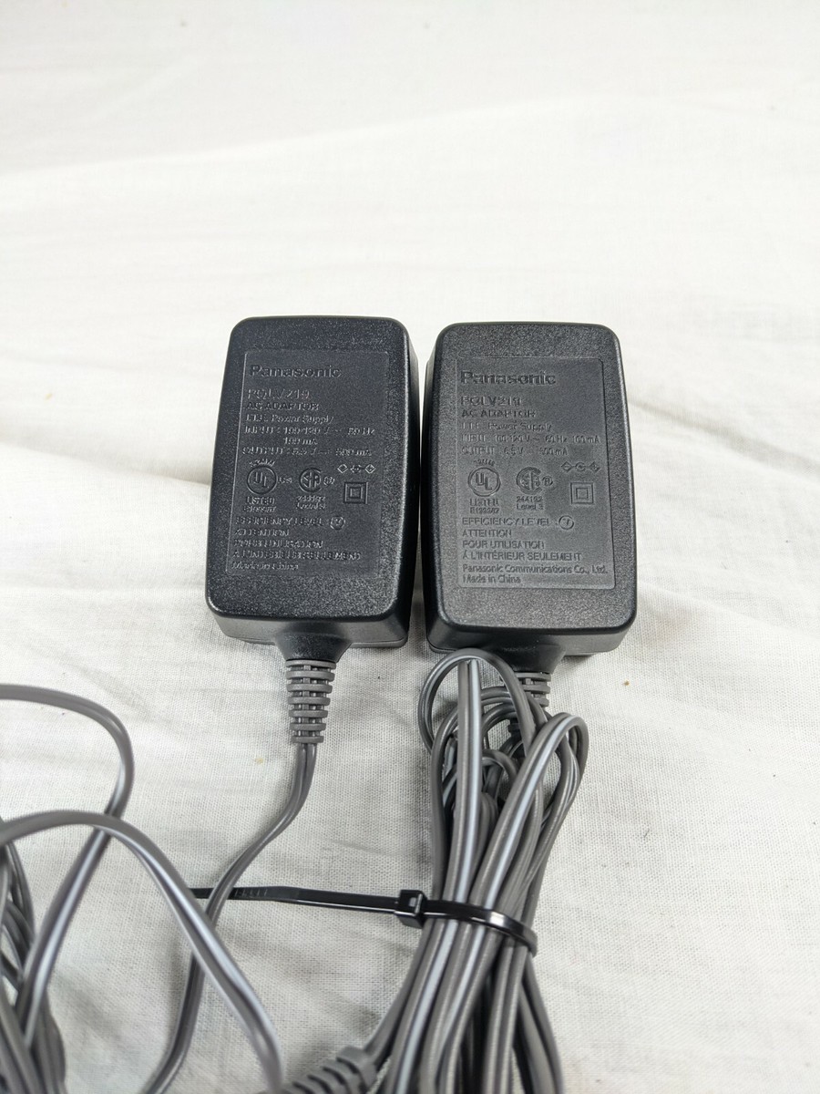 Lot of 2 OEM Original Panasonic PQLV219 AC Power Supply Adapter