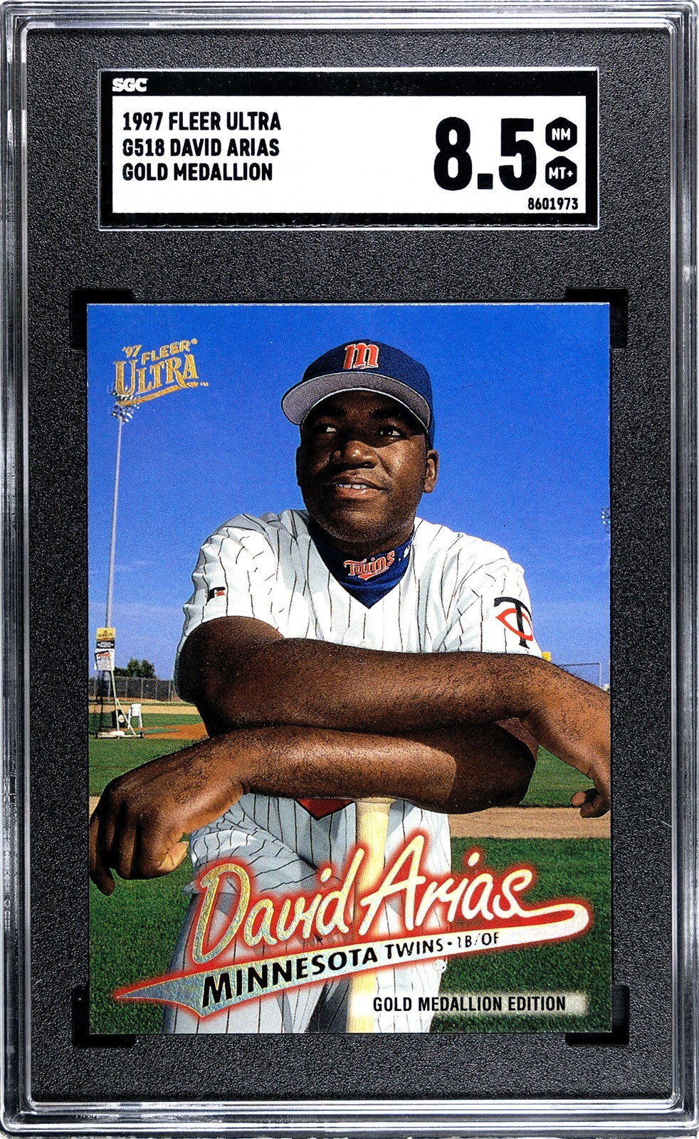 1997 Fleer Ultra Gold Medallion David Ortiz SGC 8.5 #G518 Rookie - RARE HOF
