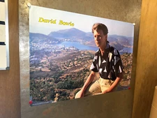 DAVID BOWIE Patmos Island Greece 1980 VINTAGE POSTER 1986 Anabas MADE IN ENGLAND