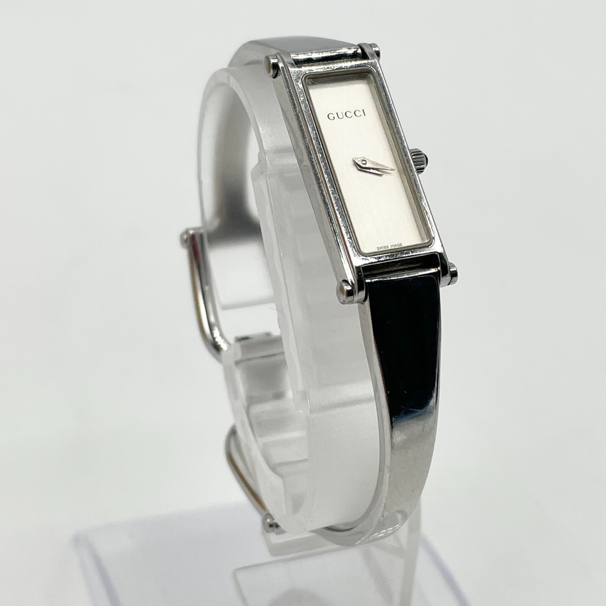 GUCCI Watch Quartz 1500L White Dial Silver Women's Authentic | eBay