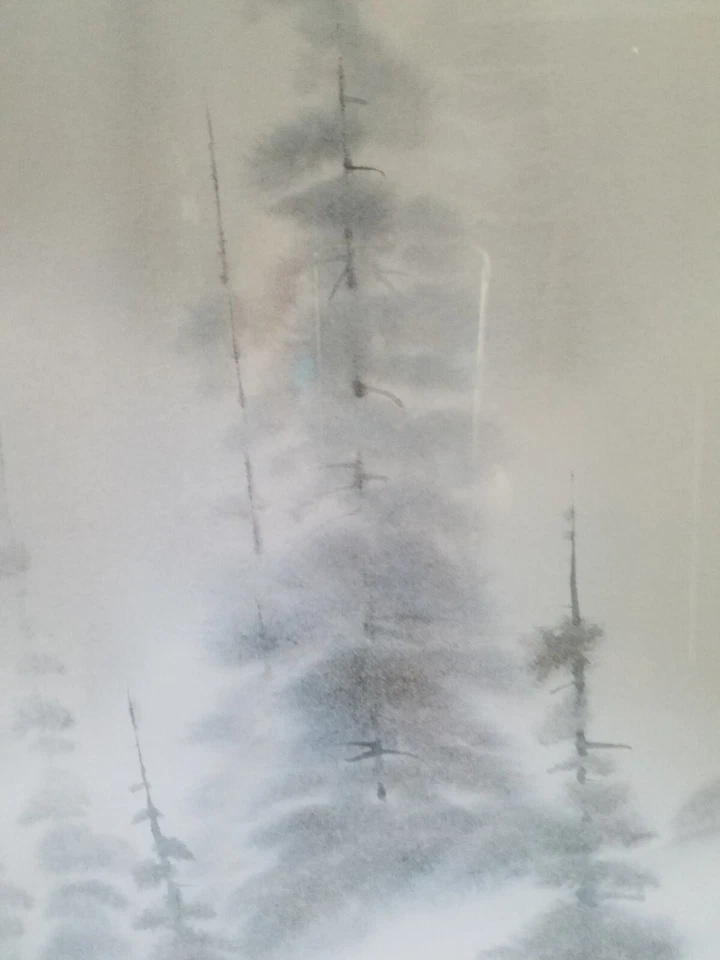 Bill Alexander Exclusivo Vintage Aspen Skier Impressão Litográfica com Correspondência Fosco... - Imagem 3 de 4