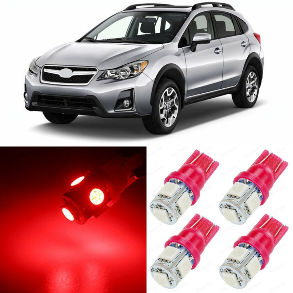 10 x Ultra RED Interior LED Lights Package For 2013 - 2019 Subaru
