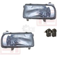 Scheinwerfer Set FüR VW Vento 01/92-98 H4 Frontscheinwerfer Inkl. Motor