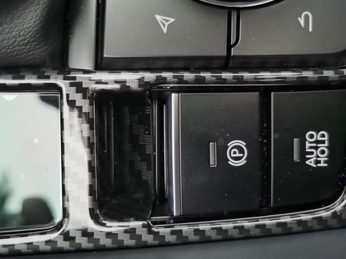 For 2019-2024 Mazda 3 Carbon Fiber Interior Gear Shift Panel Frame Cover Trim - Bild 7 von 8