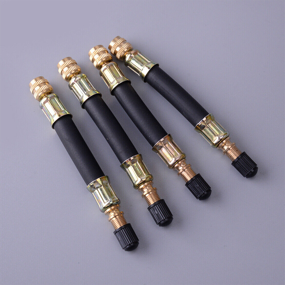 4Pcs 105mm Dual Tire Valve Extension Adapter Stem Fit For Truck Trailer Wheel