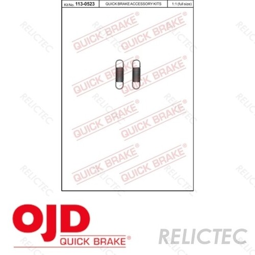 Rear Parking Brake Spring Repair Kit for Nissan JaguarALMERA II 2,S