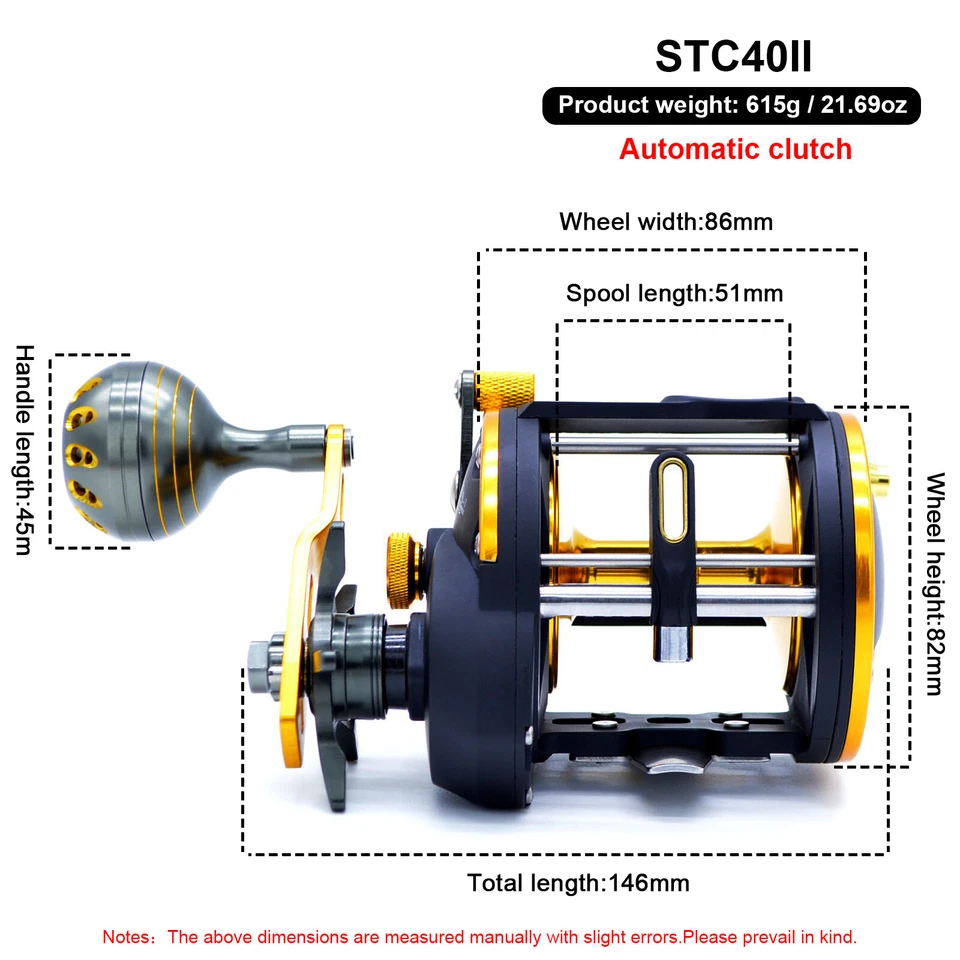 CAMEKOON Multirolle Graphitrahmen Schnurführung Salzwasserangeln Trollingrolle - Bild 3 von 4