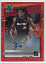 Precious Achiuwa 2020-21 Donruss Basketball Red Rated Rookie Autograph #70/99