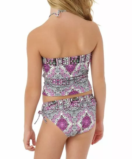 O Neill NWT Girls 14 Mandala Halter Tankini Swim Suit Two Piece eBay