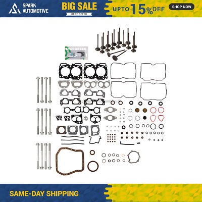 Complete Intake & Exhaust Valve Gasket Set For 2004-2009 Subaru 2.5L SOHC EJ253 Engine