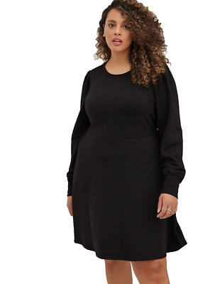 velvet long sleeve dress black Macie Silk-Velvet Mini Dress in Black main image 1