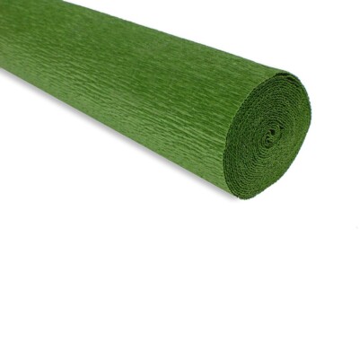Krepppapier Rolle 180g (50 x 250cm) Blattgrün (Farbton 591)