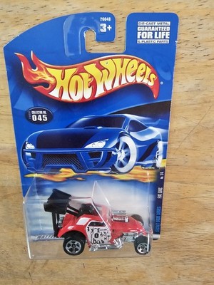 HOT WHEELS FIAT 500C, RED; 2000 Secret Code Series 1/4 Collector No. 045