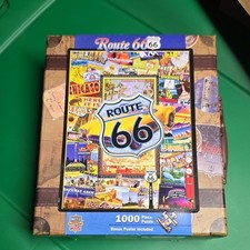 MasterPieces Route 66 Travel 1000 Piece Jigsaw Puzzle w/ Bonus Poster