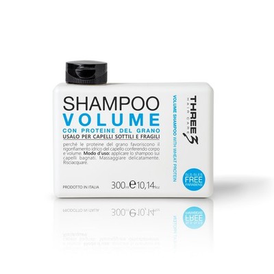THREE Volume Haarshampoo mit Weizenprotein 300ml
