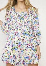 Entro Long Sleeved Print Dress Size M