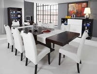 Komplett Set Esstisch + 8 StüHle Esszimmer Set Ess Gruppe Holz Tisch Tische Neu