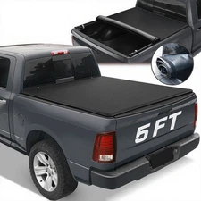 Soft Roll-up Tonneau Cover FOR 2005-2025 Nissan Frontier 5FT Truck Bed BLK