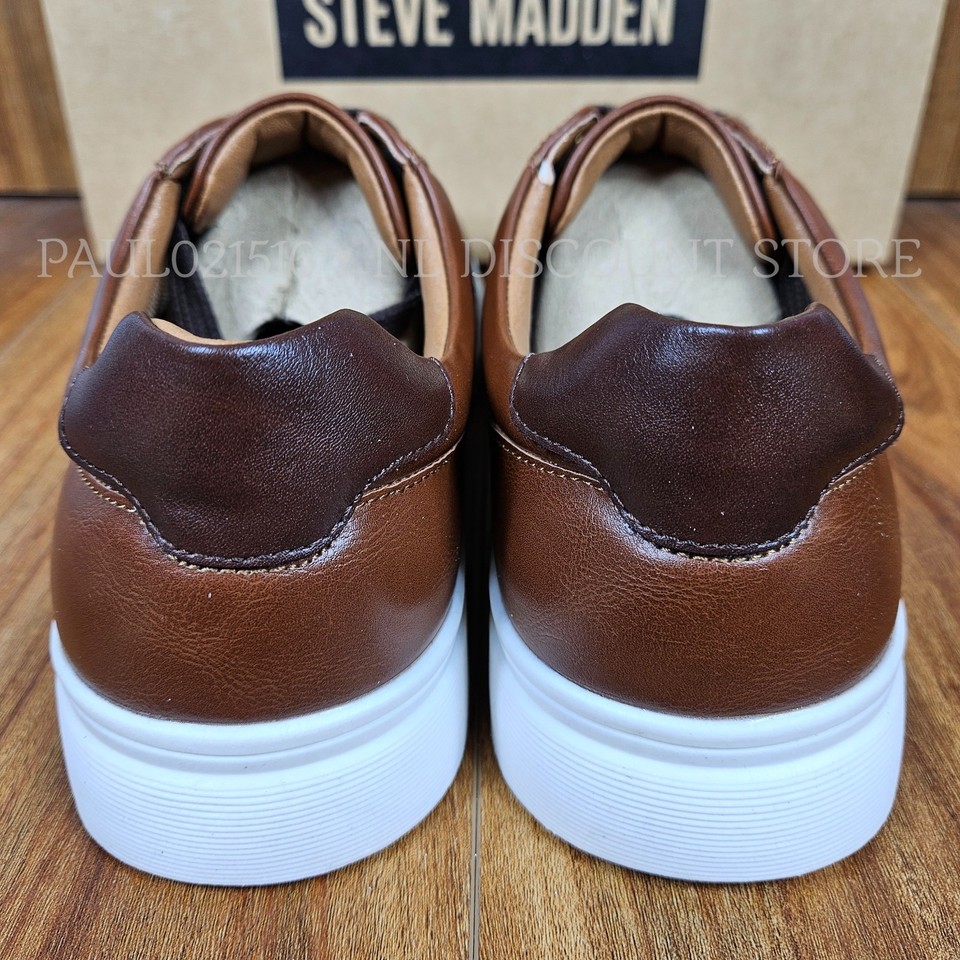 STEVE MADDEN Men's P-Spruce Court Sneakers Shoes ~ Cognac ~ Various ...