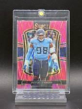 2025 Panini Select - Premier Level Jeffery Simmons #125 Pink Shock Prizm