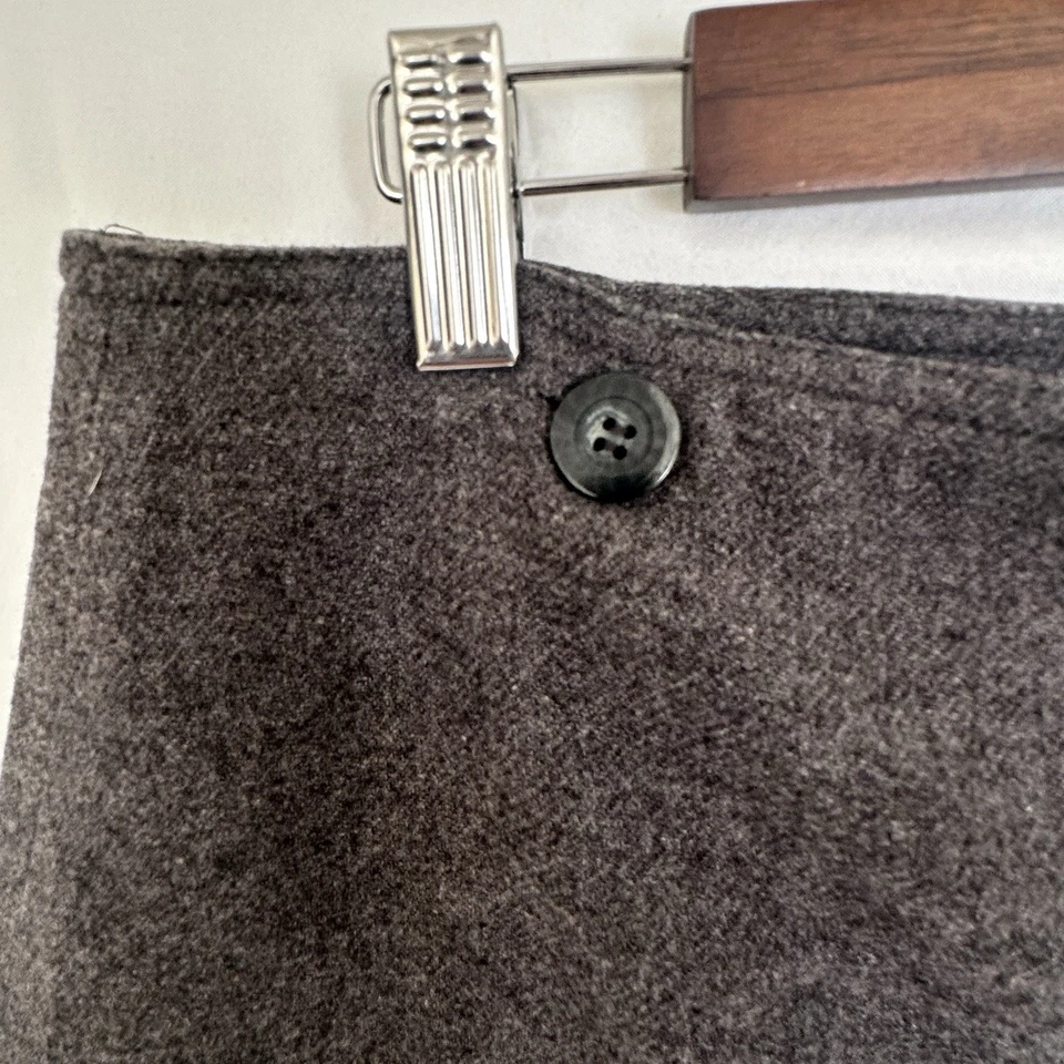 Minifalda envolvente completa de lana vintage Style And Co. - gris - talla 16 cálida Y243D Foto 3 de 4