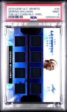 2019 LEAF ULTIMATE SPORTS THE ULTIMATE CARD RELICS #30 SERENA WILLIAMS 1/7 PSA 9