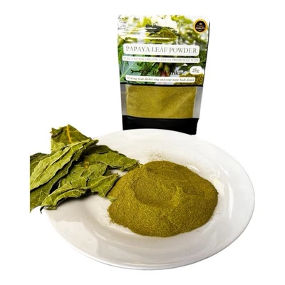 BRIT LANKA 🌿 Organic Papaya Leaf Powder 25g | Boost Immunity Increase Platelets Detox -UK