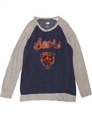 NFL TEAM APPAREL Damen Sweatshirt Pullover UK 16 Large Navy Blau BX04