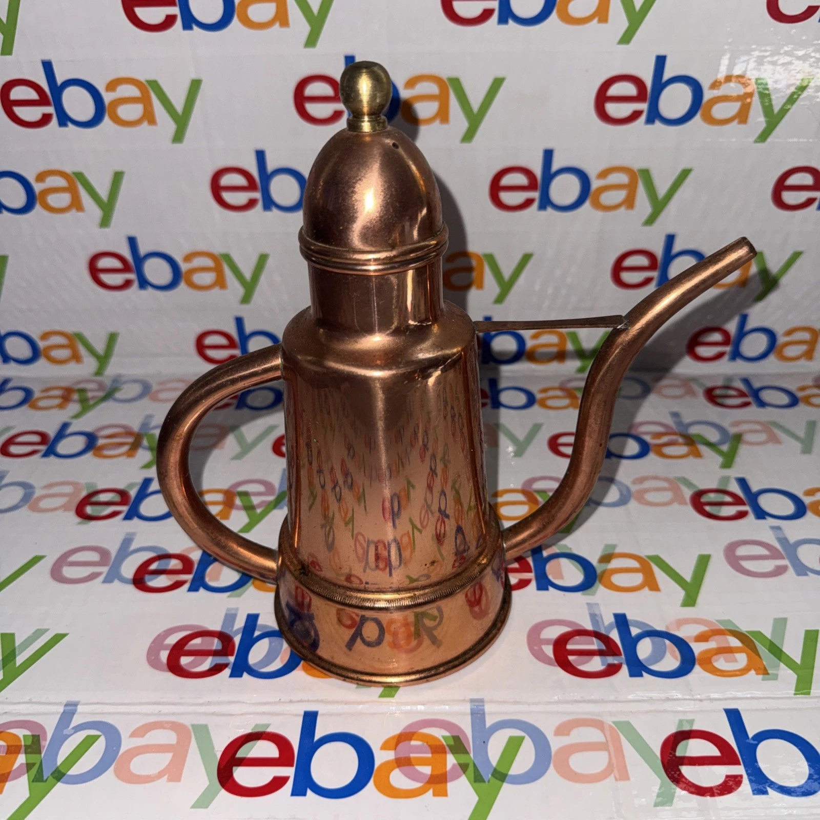 vintage copper olive oil pourer or cruet, often featuring a long spout
Opens in a new window or tab