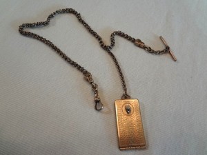 Fabulous Antique Gold Filled Elks Membership Locket Watch Fob & Chain
