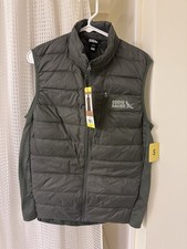 NWT Eddie Bauer Men's Light Weight Down Puffer Vest, Green Size Small
