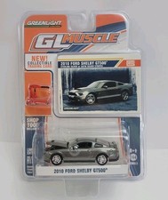 Greenlight GL Muscle 2010 Ford Shelby GT500 Silver Diecast 1:64 Scale 