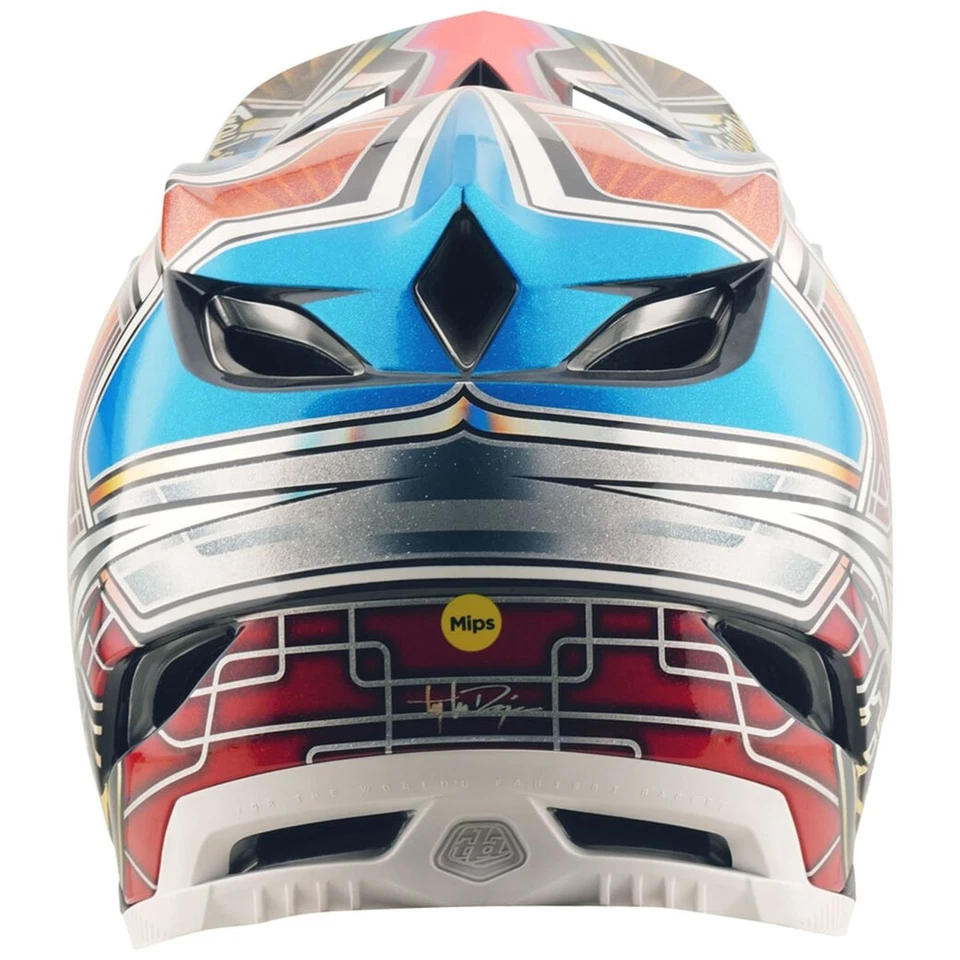 Troy Lee Designs D4 Carbon with MIPS Helmet TLD BMX MTB DH Lowrider - Blue - Image 4 of 4