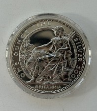 2005 Britannia 1 oz fine silver proof £2 coin